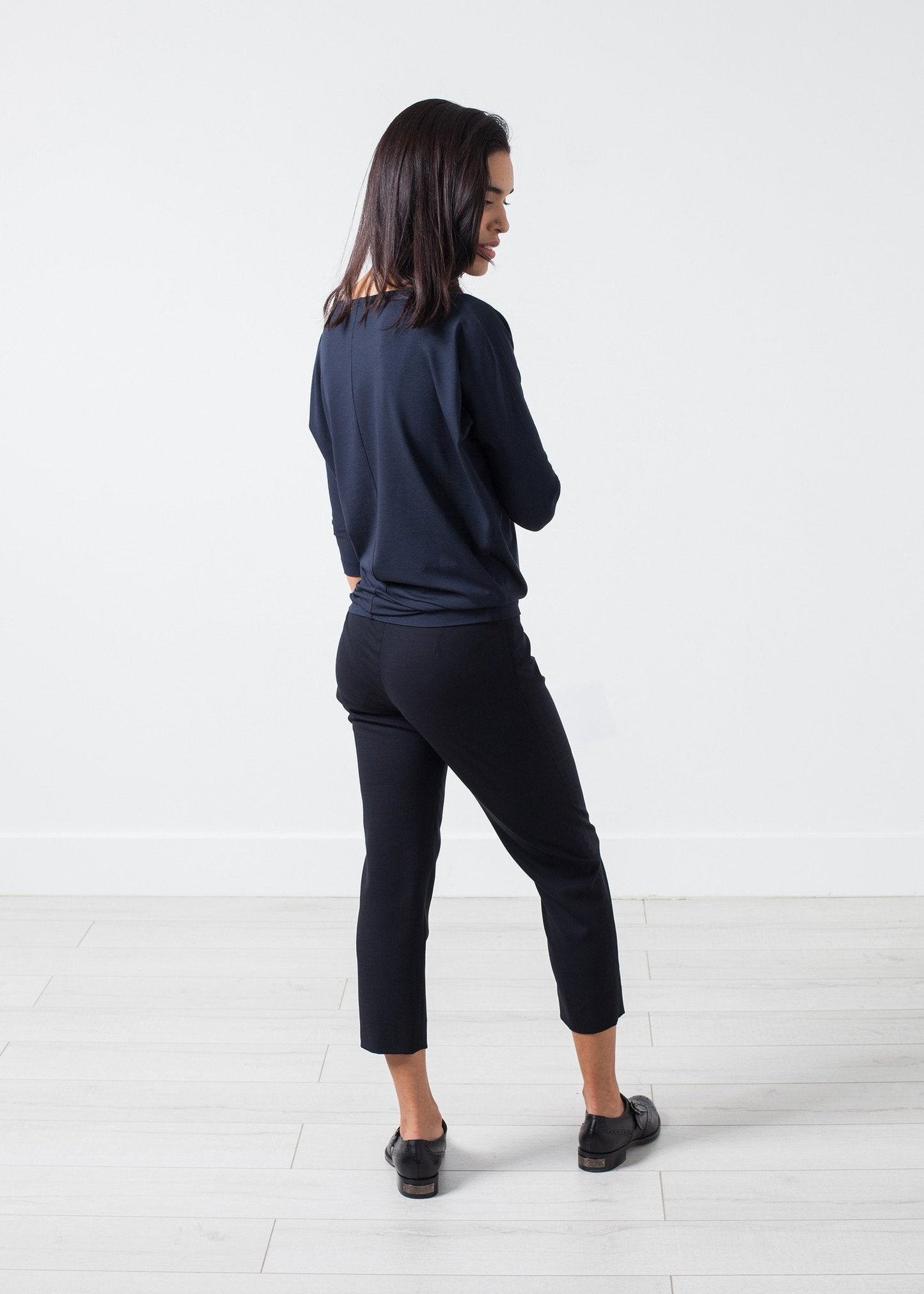 Boat Neck Top i Marine