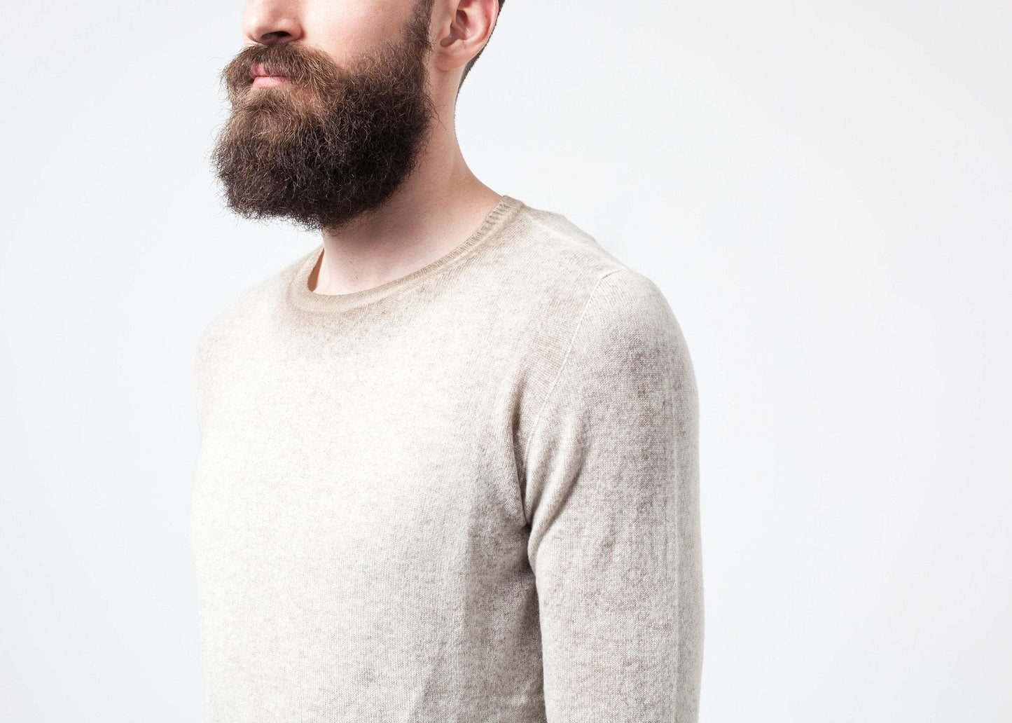 Fläckig Cashmere Crewneck