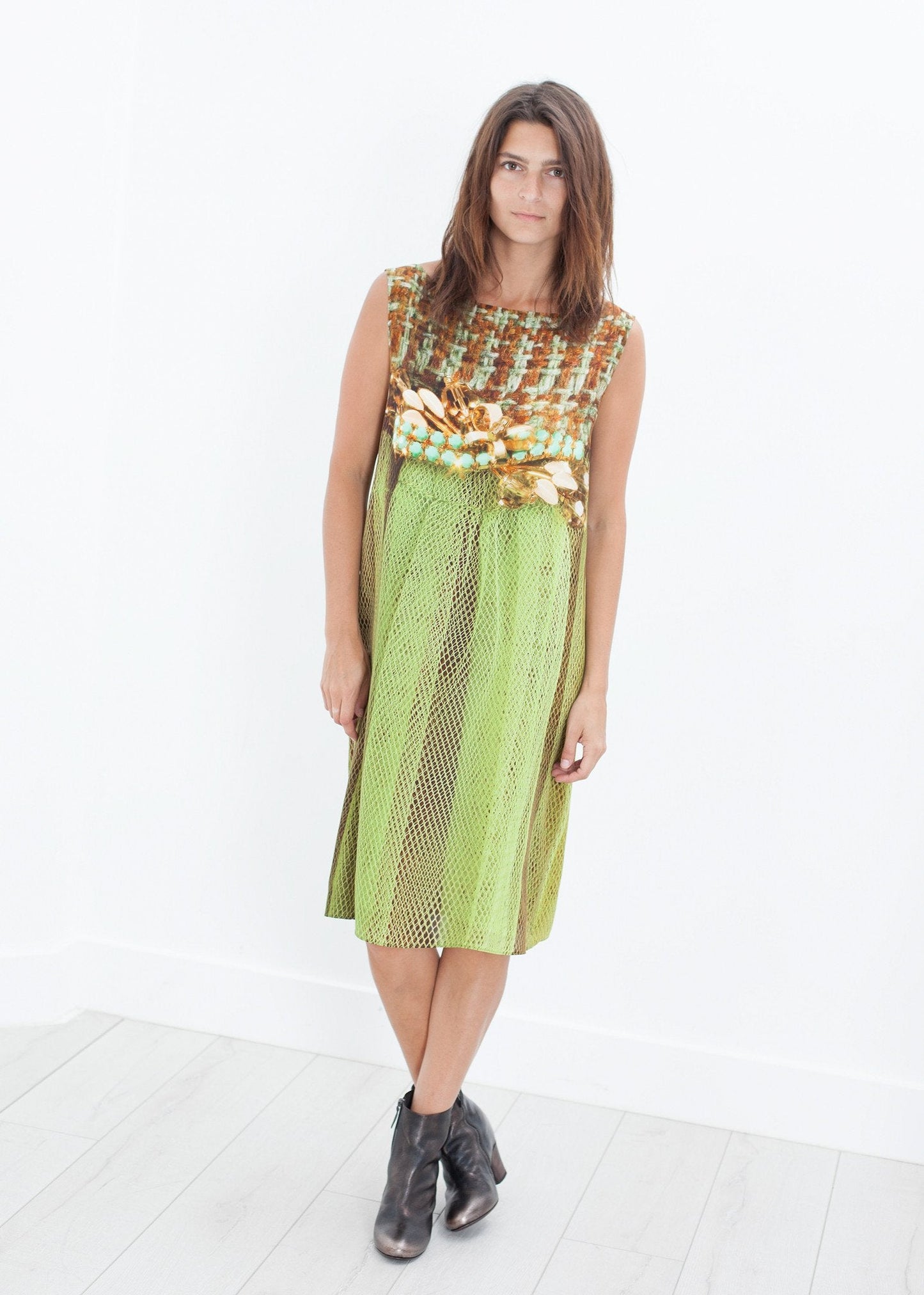 Silk Shift i Tweed och Net
