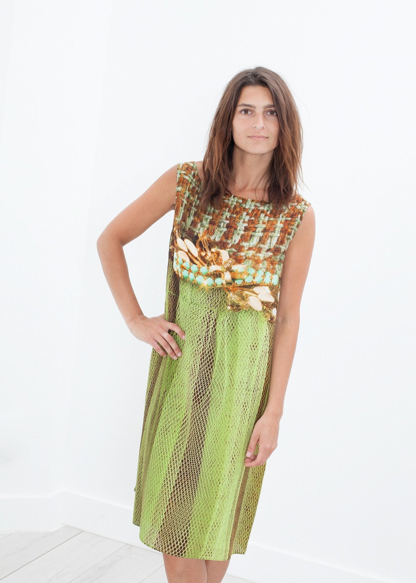 Silk Shift i Tweed och Net