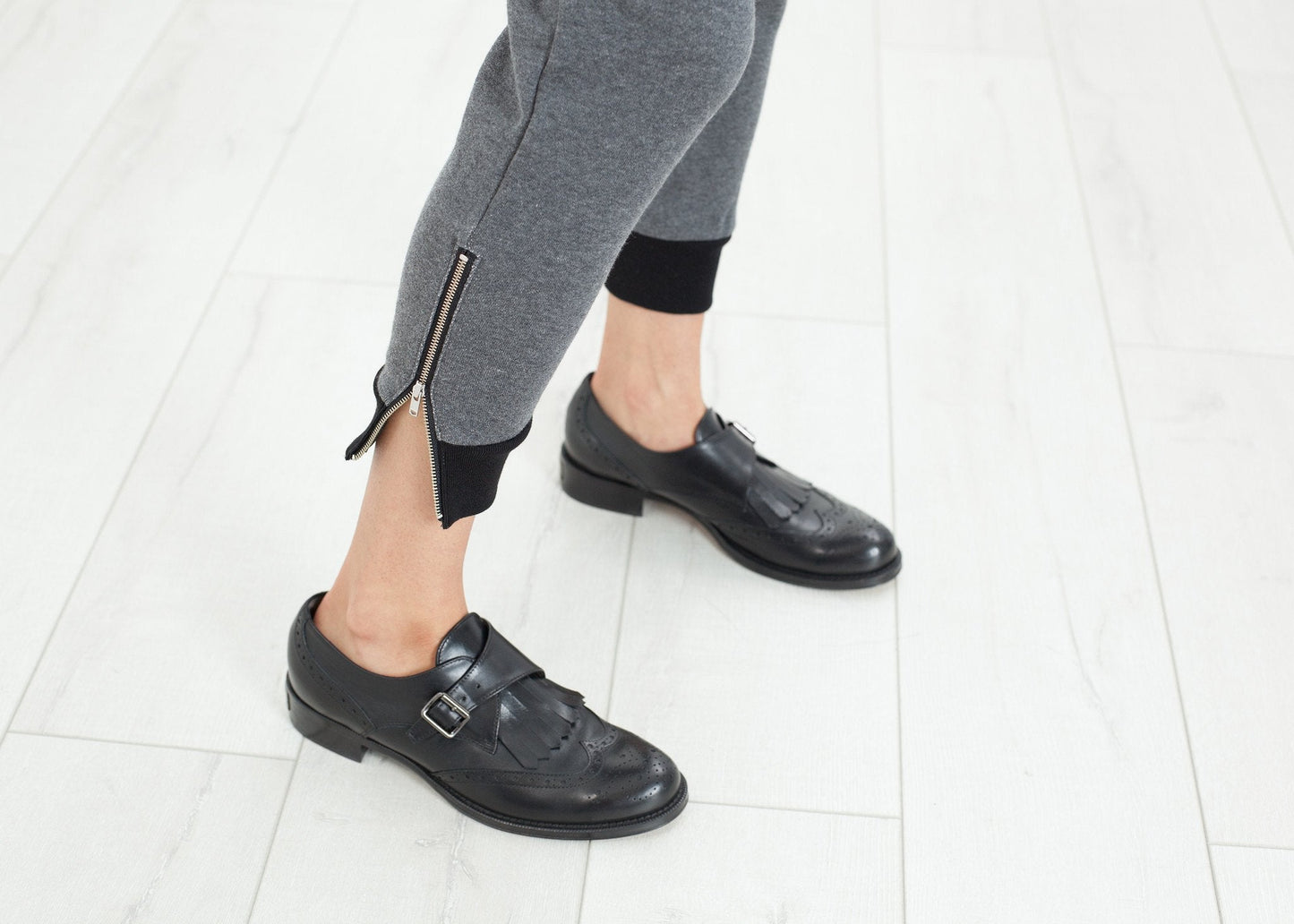 Loopwheeler Star Hose in Grau