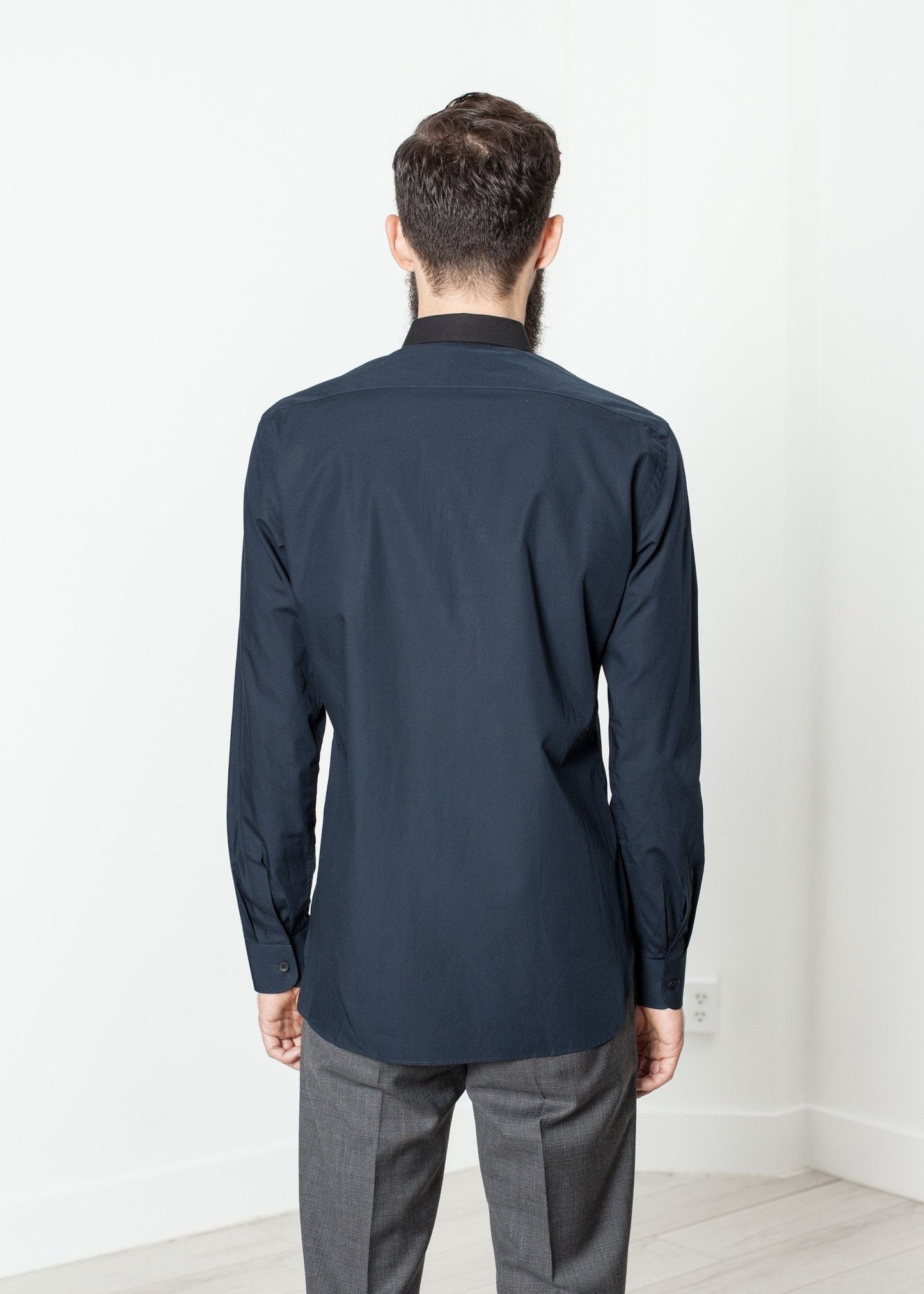 Camicia Klassisches Hemd in Marineblau