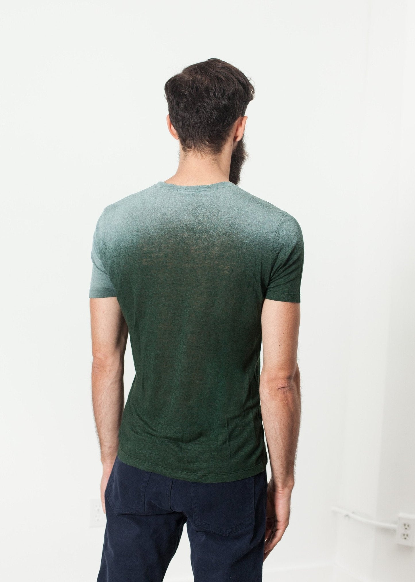 T-shirt avec surimpression en vert
