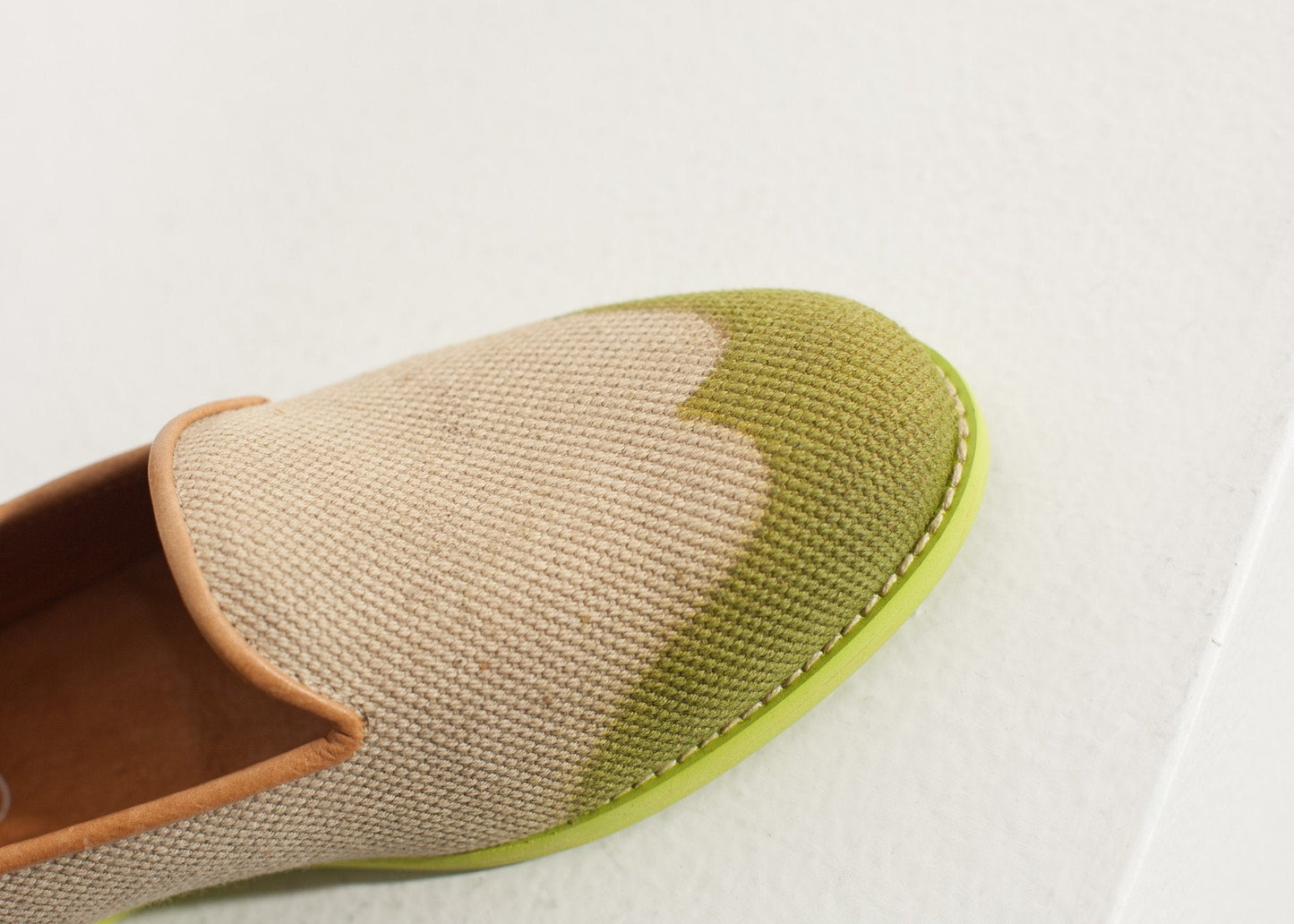 Wingtip Loafer i lime