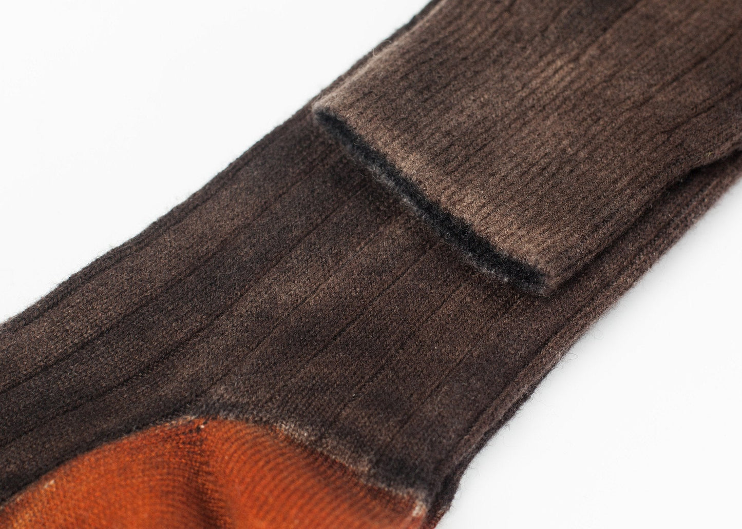 Kaschmir-Stricksocke in Bronze