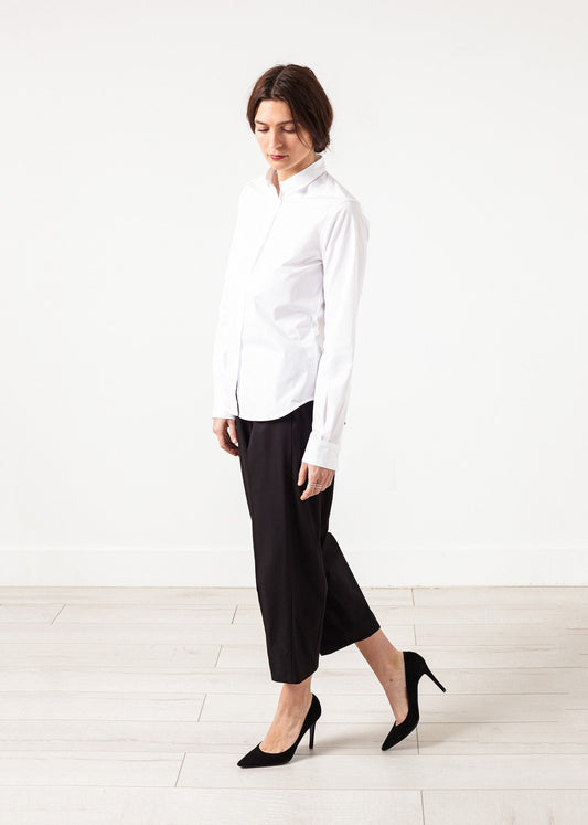PANTALON COURT LARGE EN NOIR