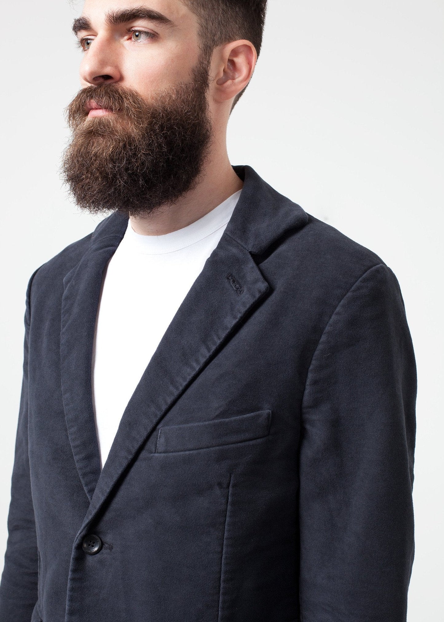 Zepo Blazer i Borstad bomull