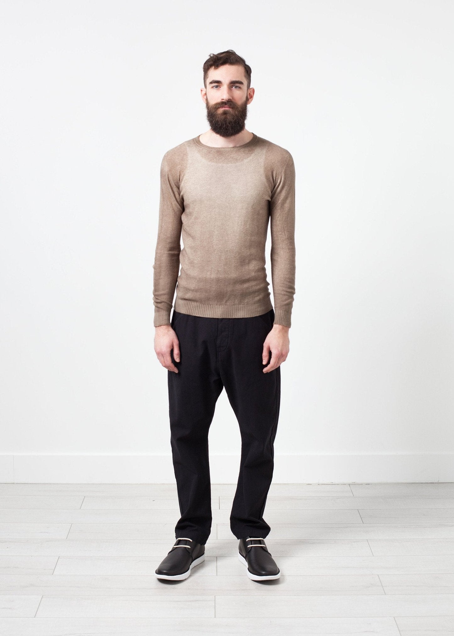 Fläckig Cashmere Crewneck