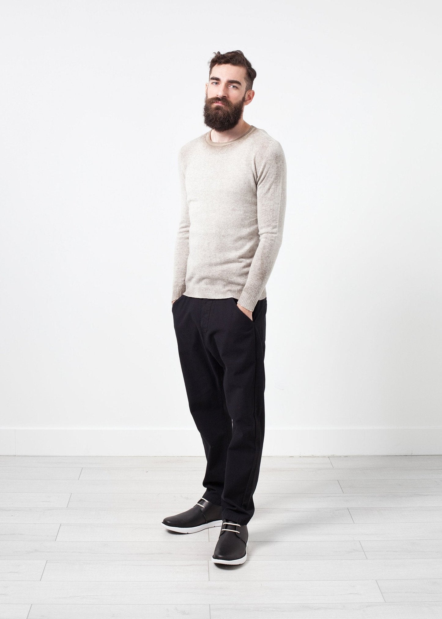 Fläckig Cashmere Crewneck