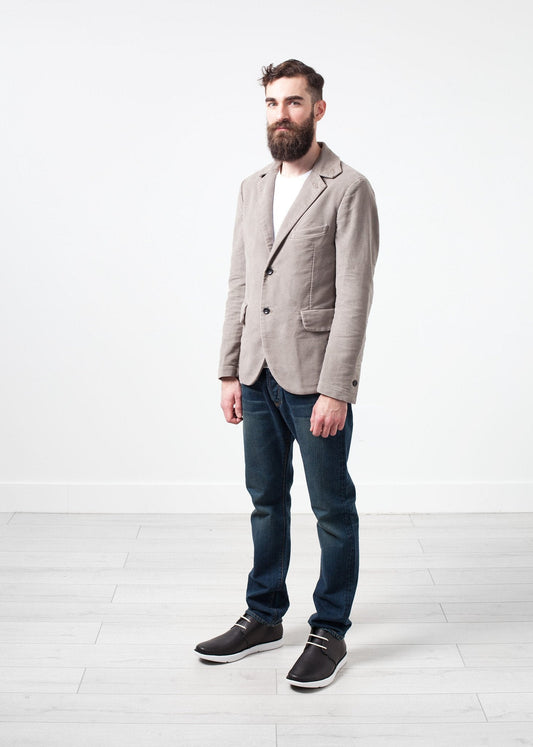 Blazer en coton brossé Zepo
