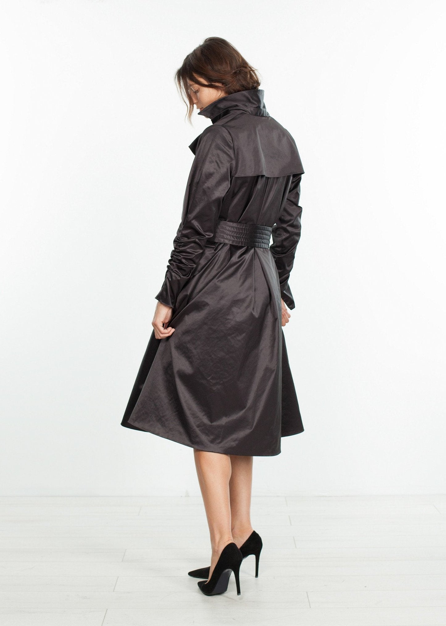 Trenchcoat in Schwarz 
