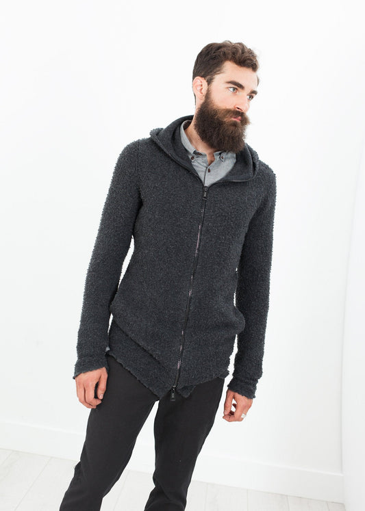 Pullover mit Pillenreißverschluss in Anthrazit