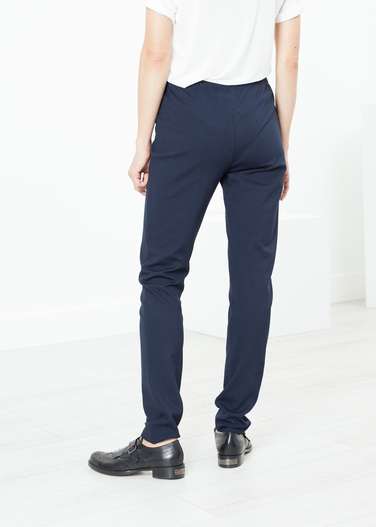 Pantalon Easy Slim en bleu marine