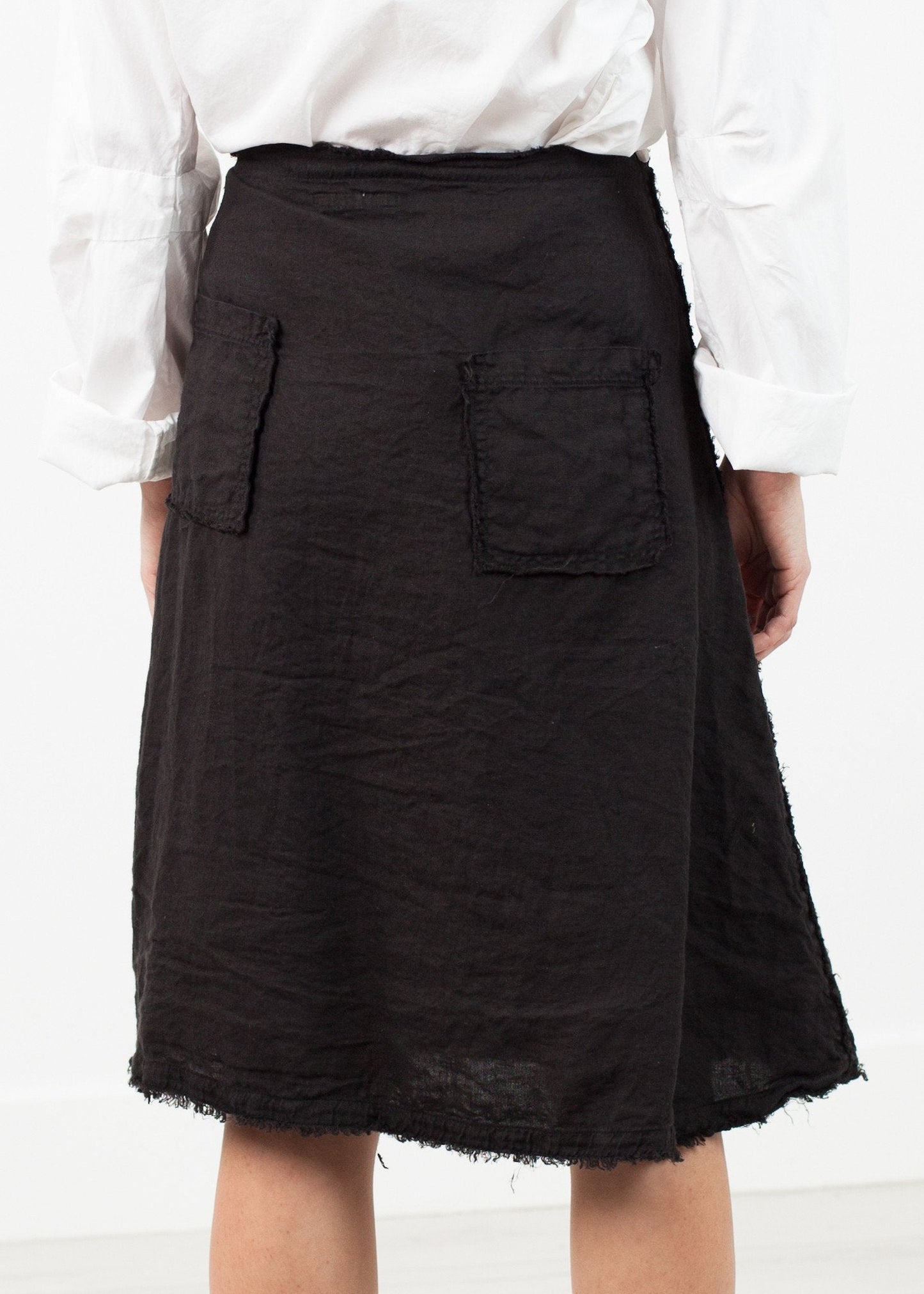 Jupe Wrap Snap en Noir