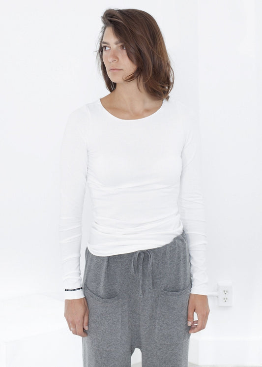 T-shirt stretch en lait