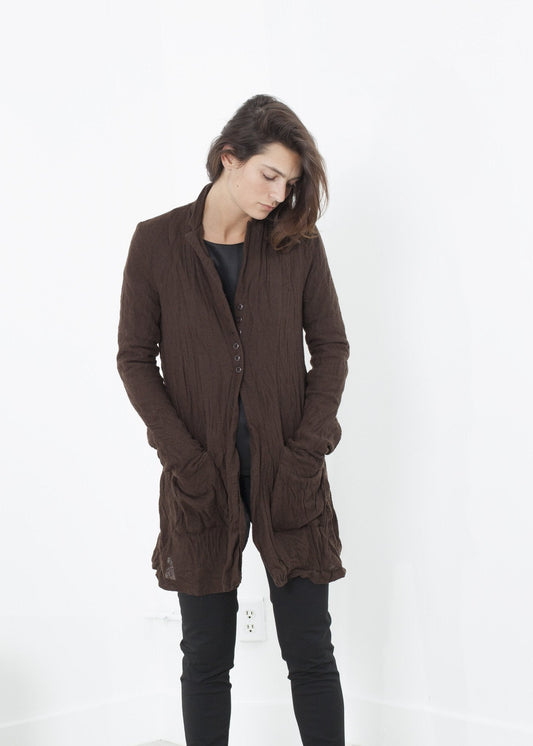 Geisterwolljacke in Braun