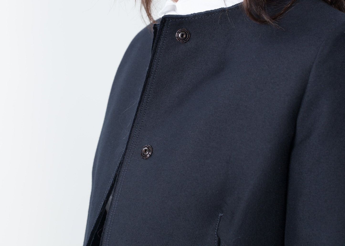 Tessuto-Jacke in Marineblau