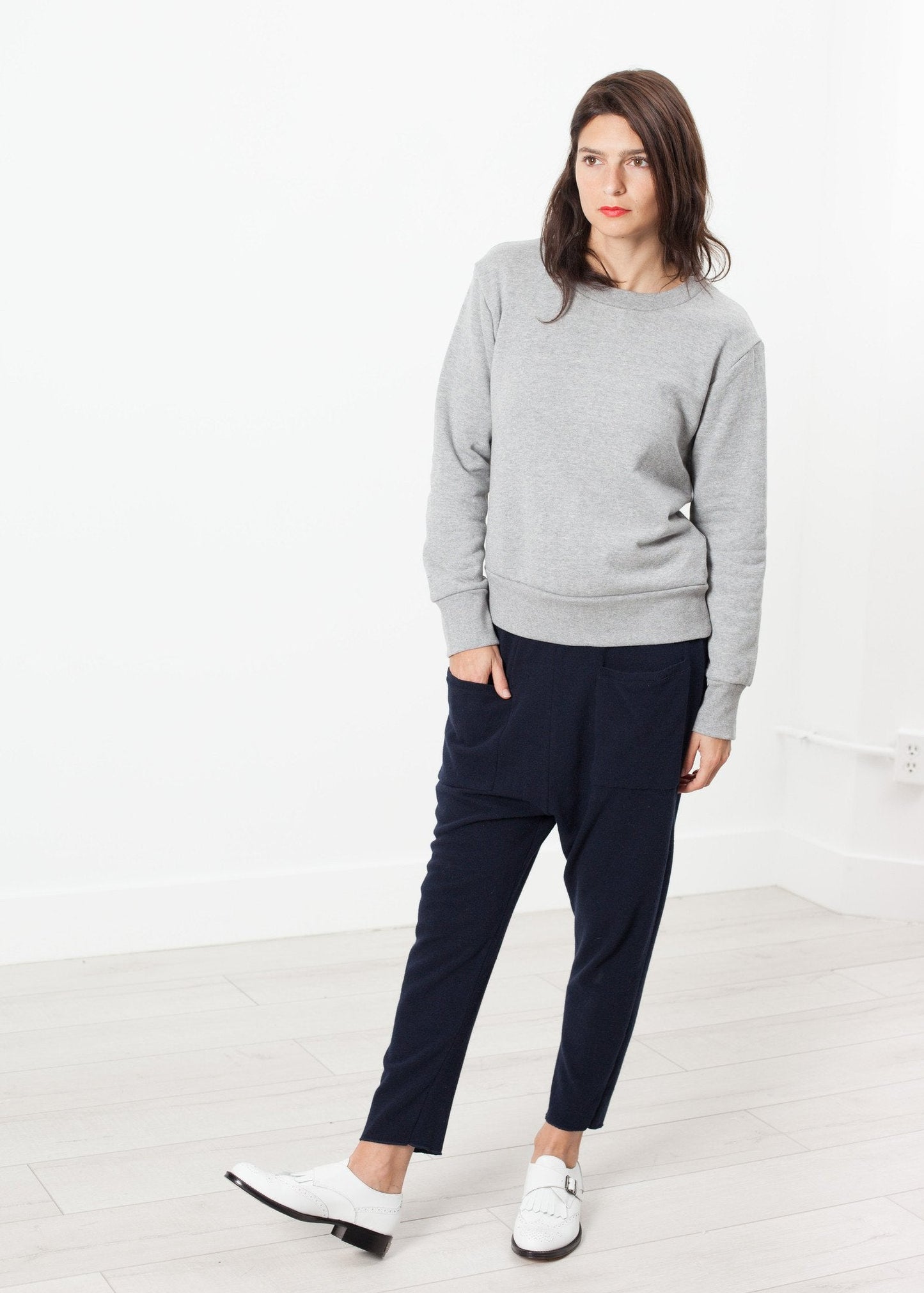Sweat Loopwheeler en gris