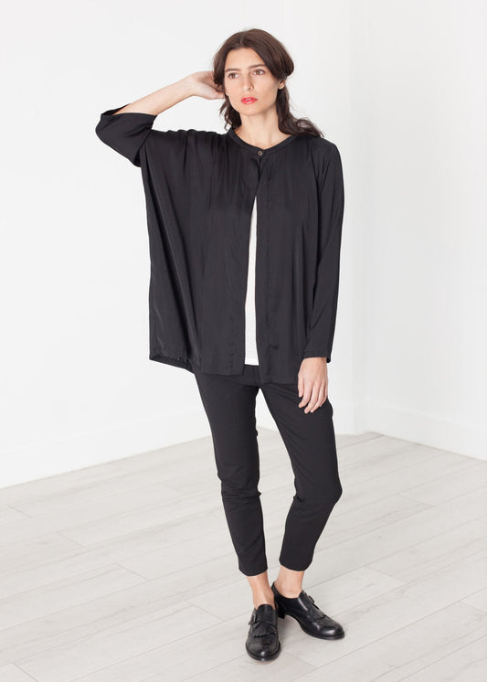 Cardigan déséquilibré en noir