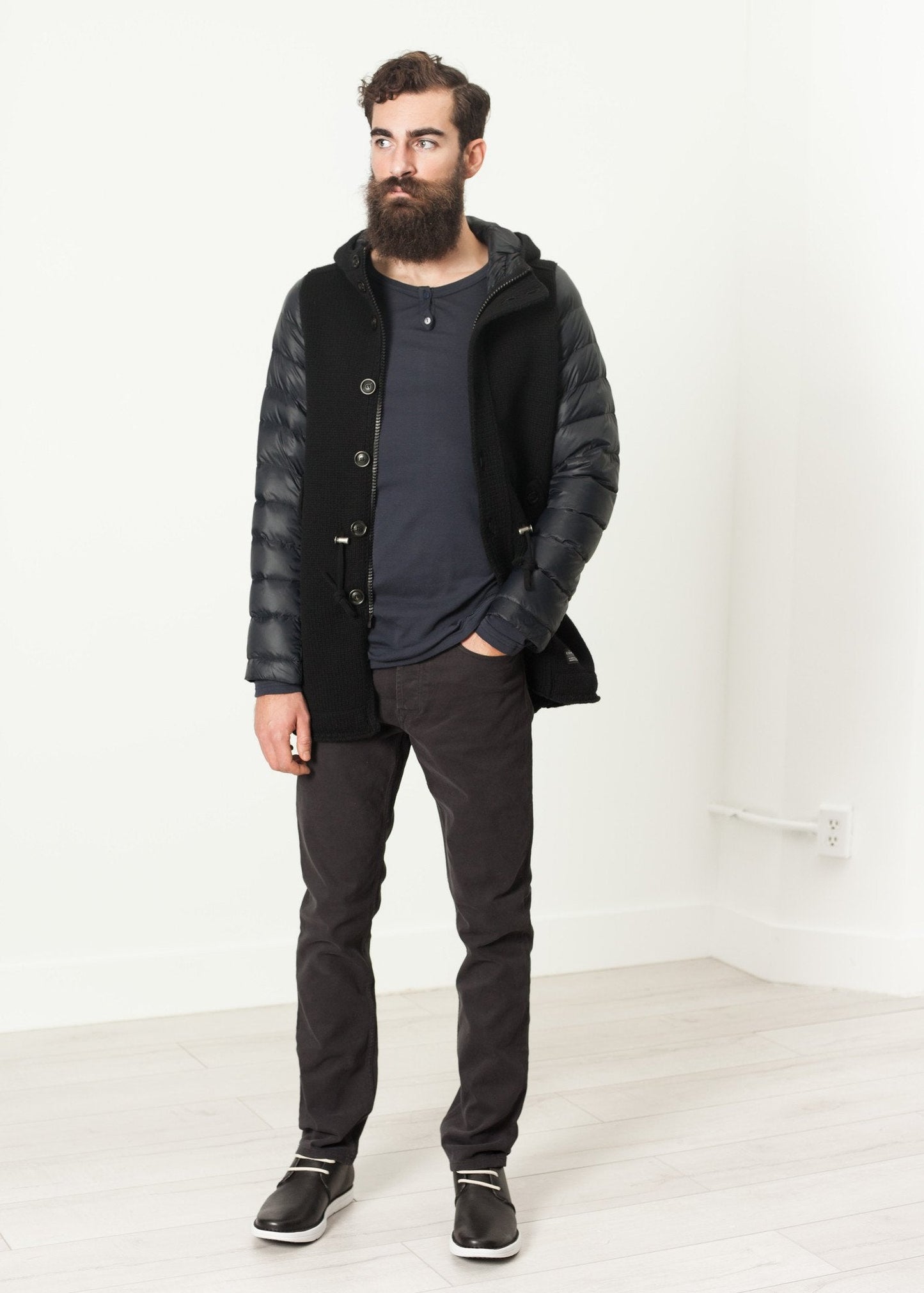 Hooded Parka i svart