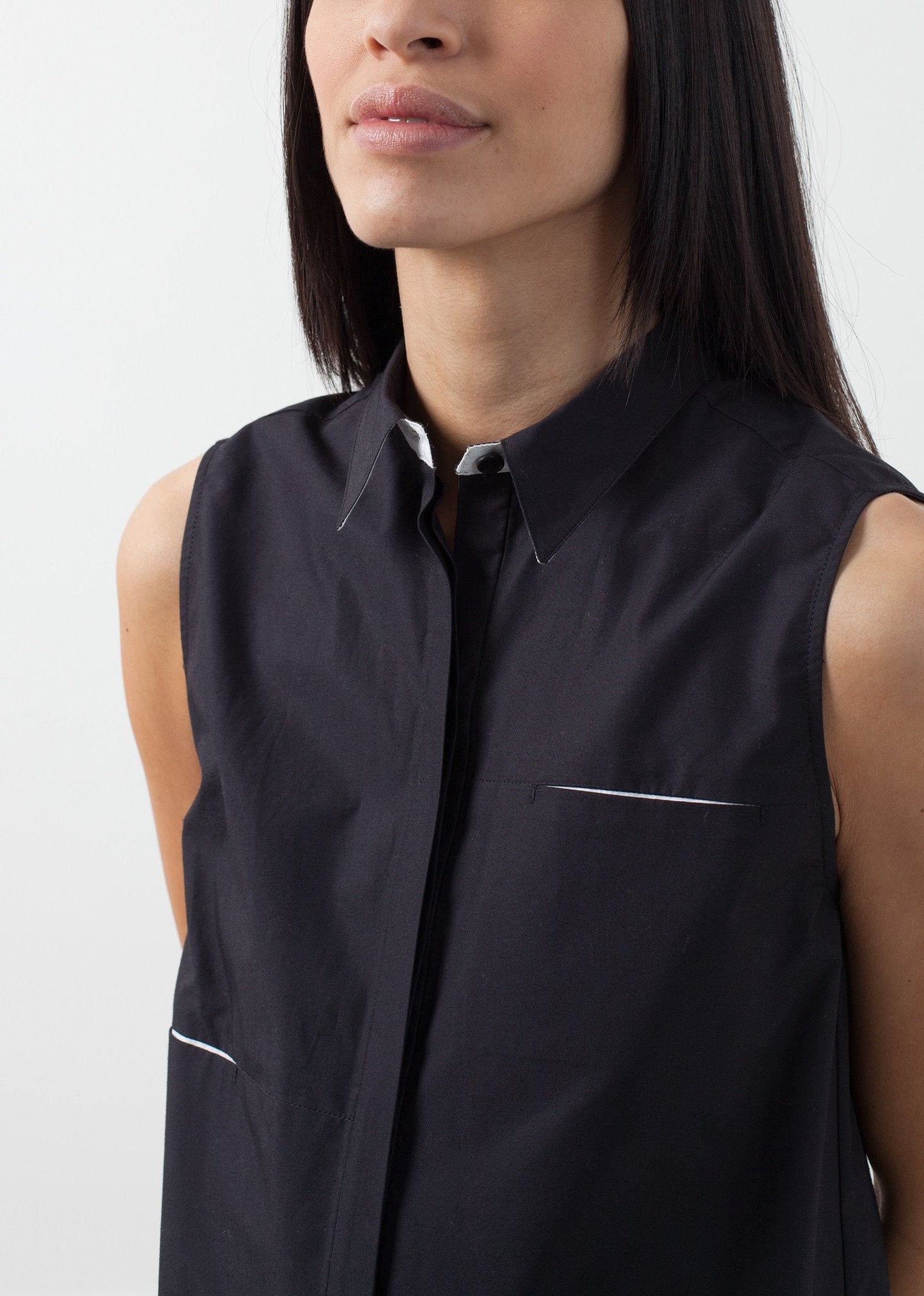 Robe sans manches avec poche cachée
