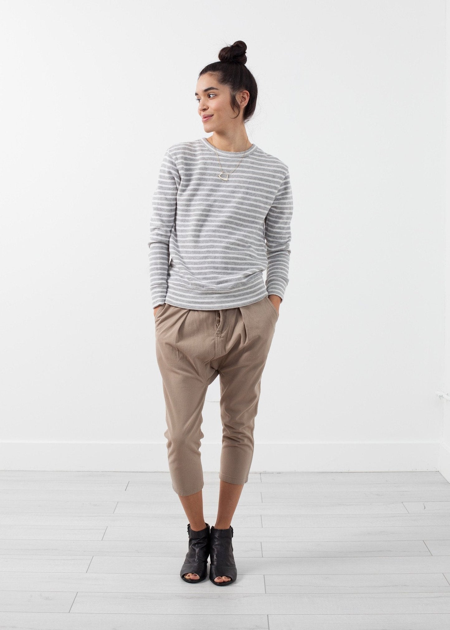 Gestreifter Pullover