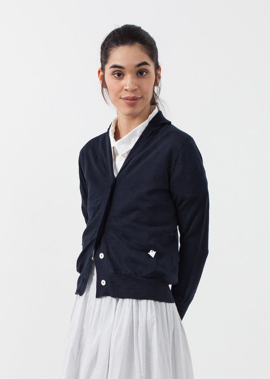 Lindgrüne Strickjacke