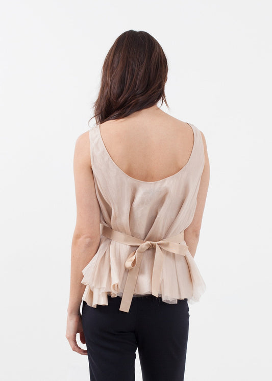 Haut évasé en organza