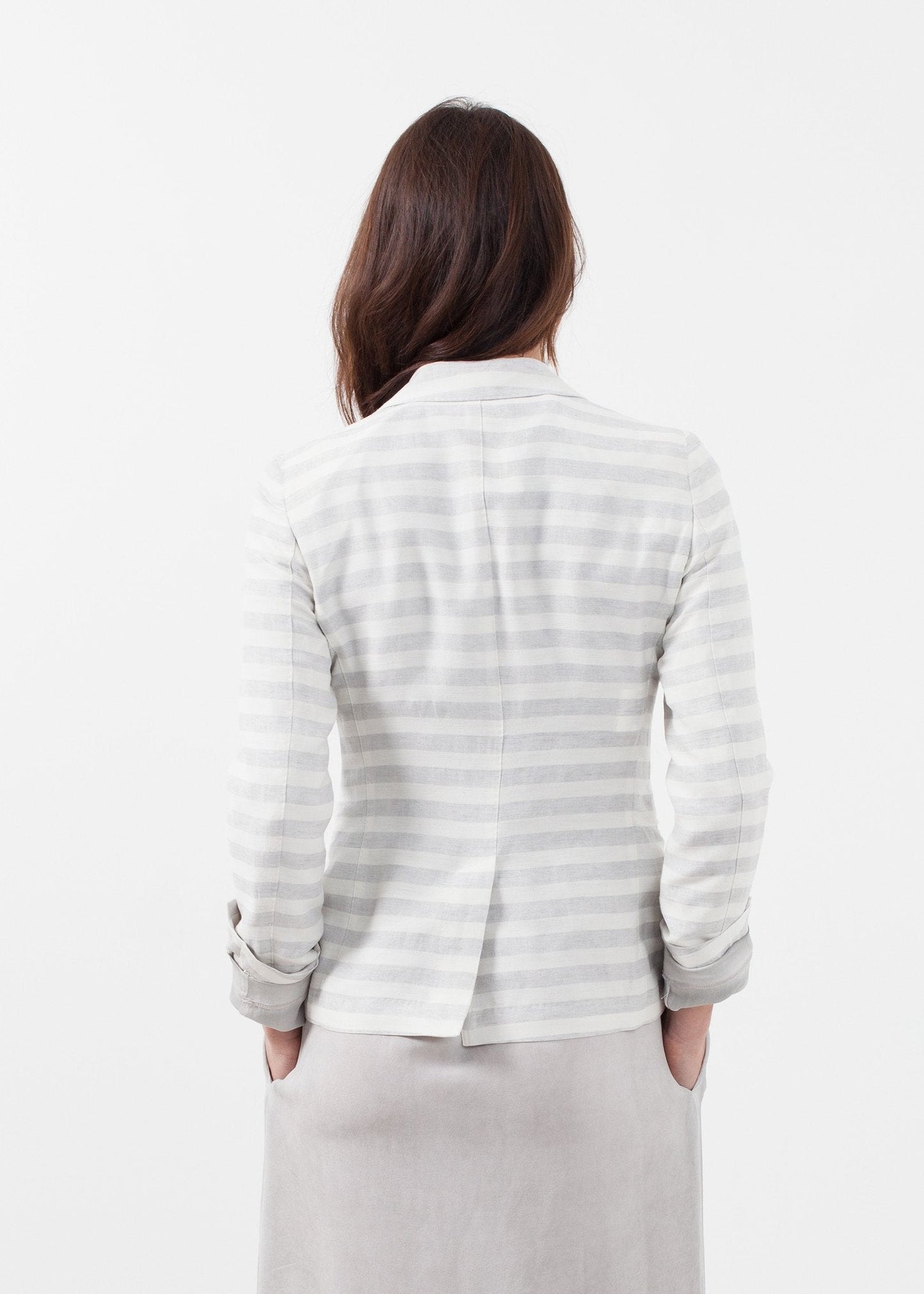 Blazer à rayures lavande