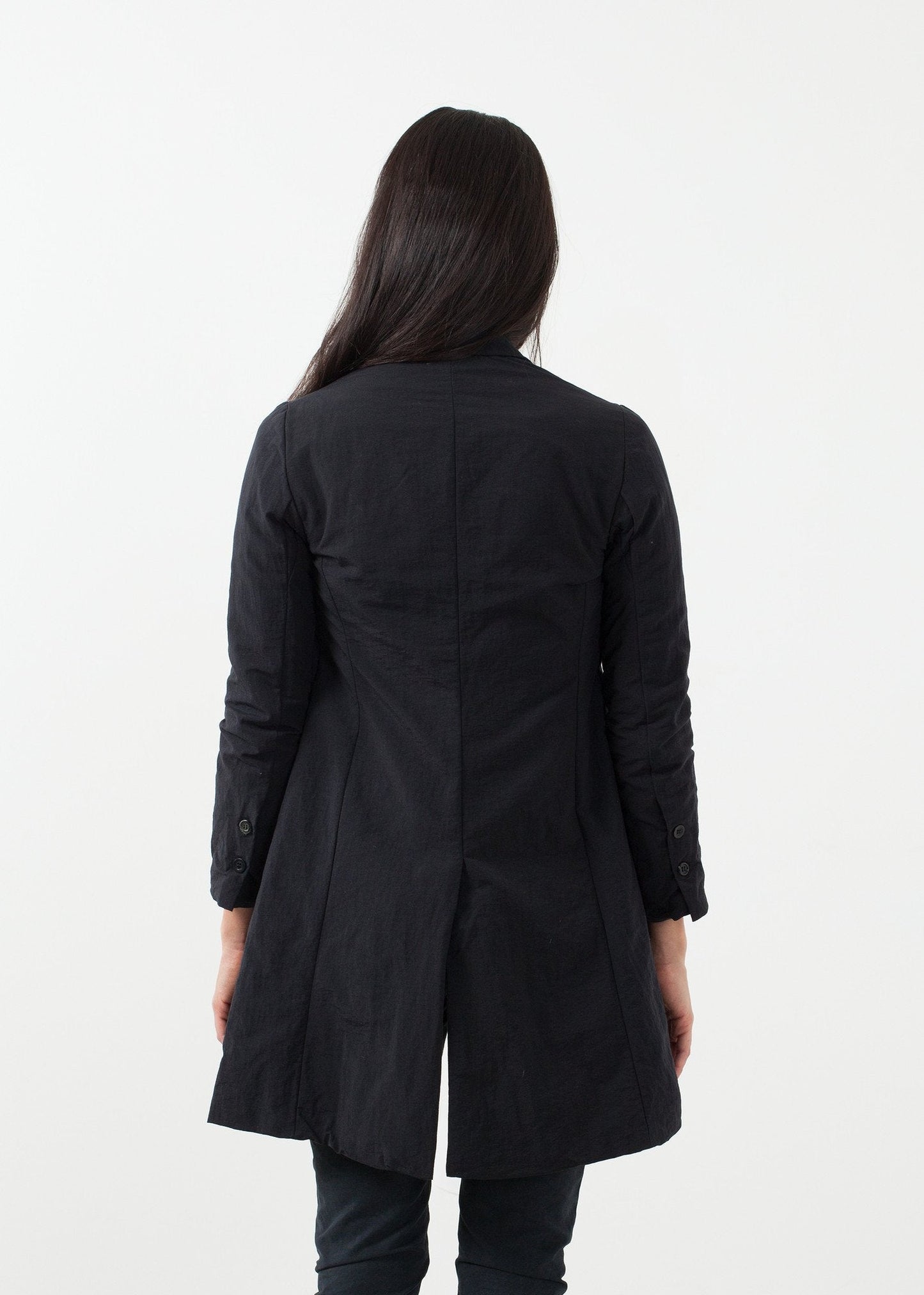 Nylon långjacka