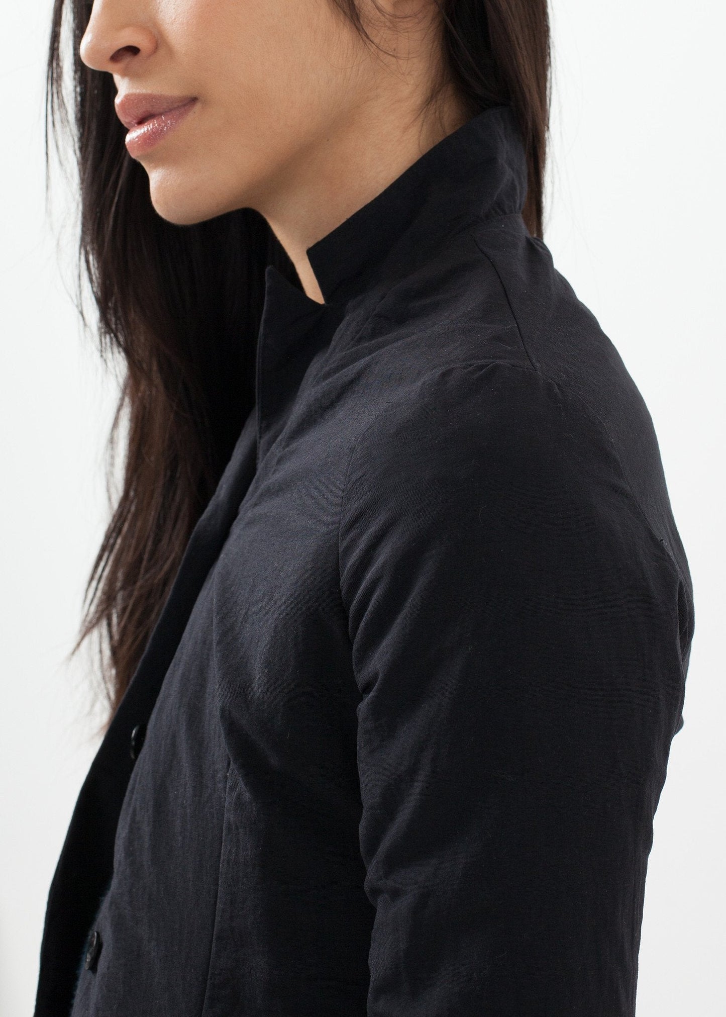 Nylon långjacka