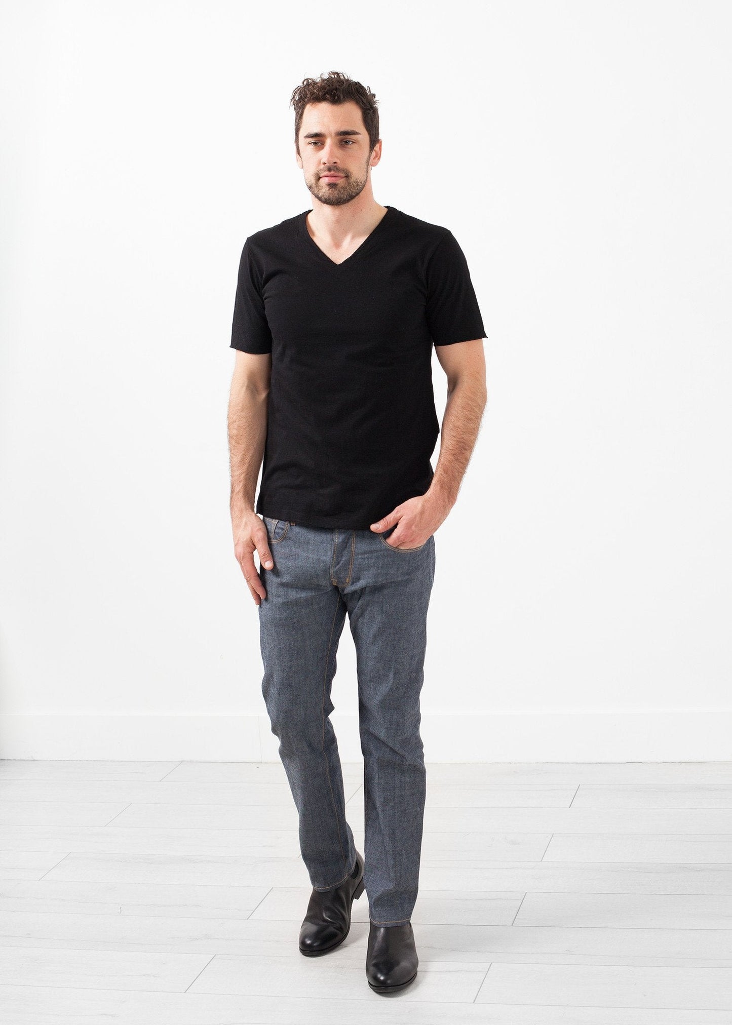 Gewaschener Jeansstoff