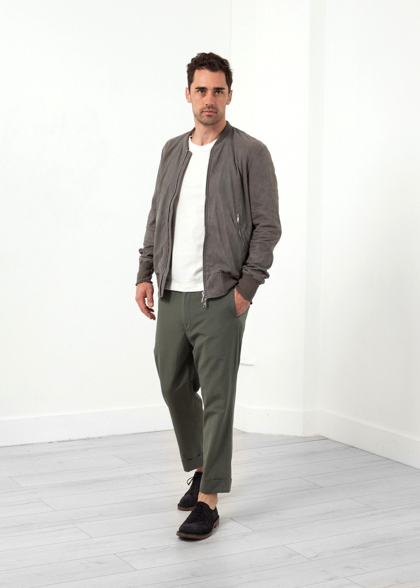 Blouson aviateur en cuir