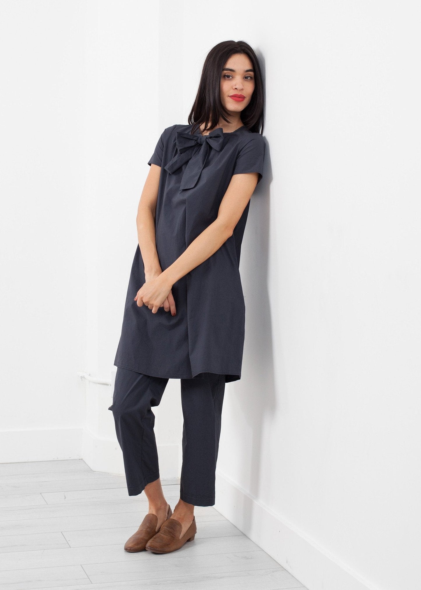 Babydoll rosettklänning
