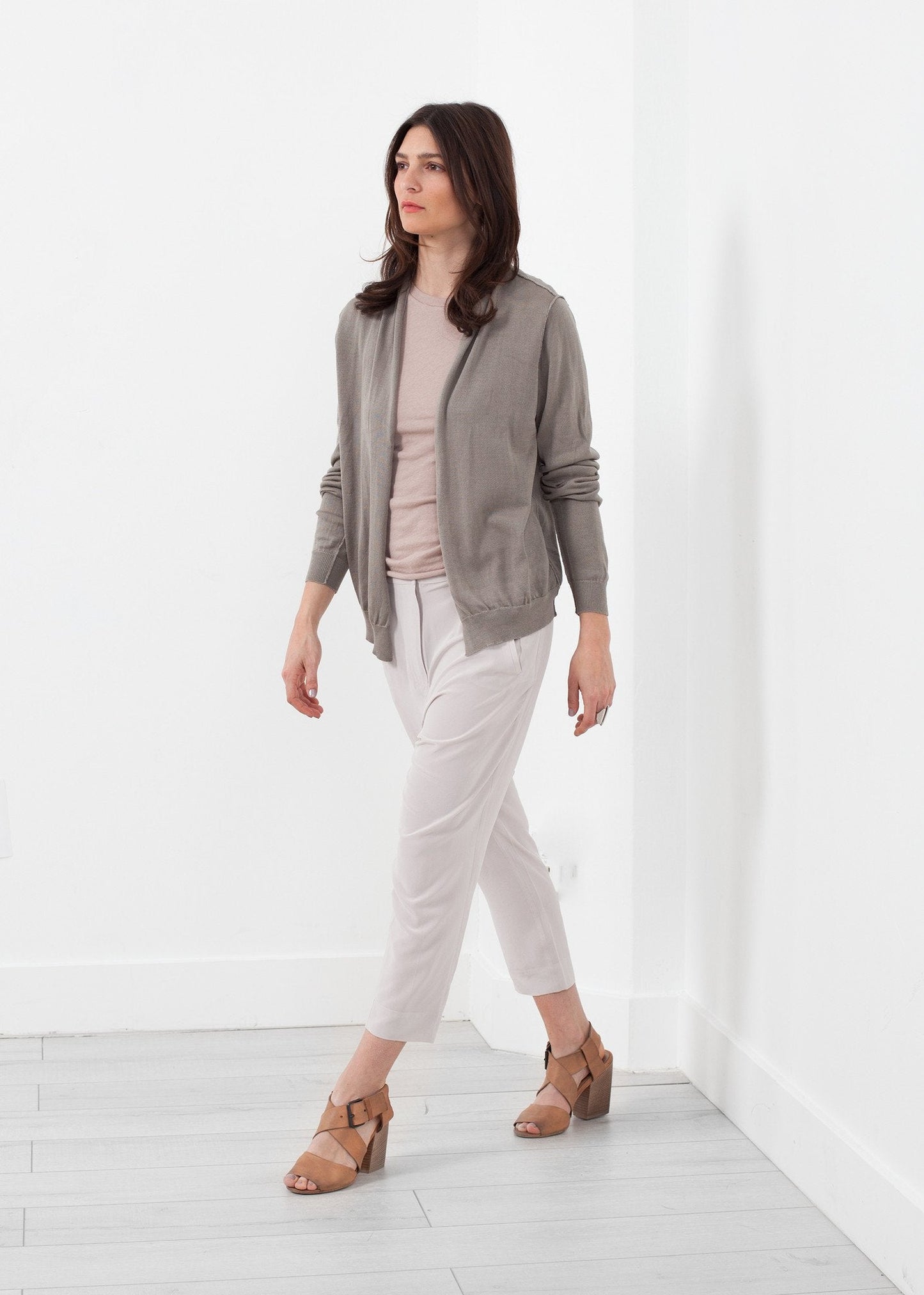 Strickjacke mit Schal