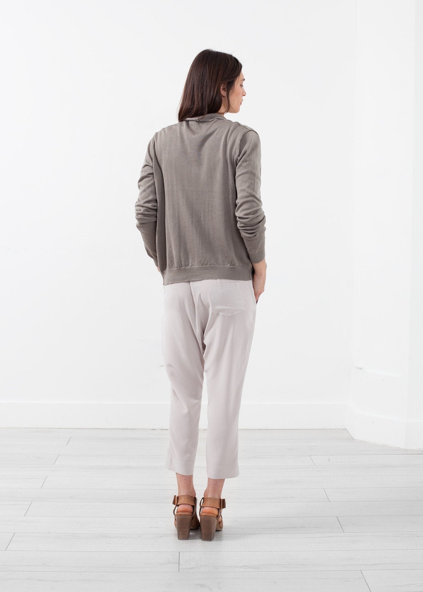 Strickjacke mit Schal