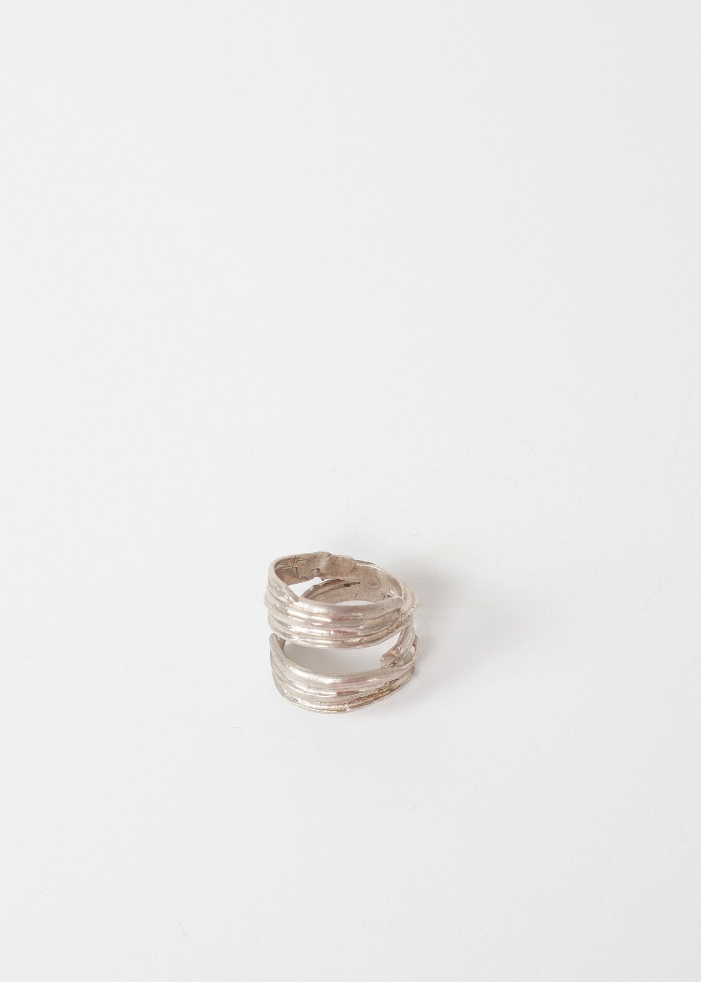 Anneau de bobine d'argent en sterling