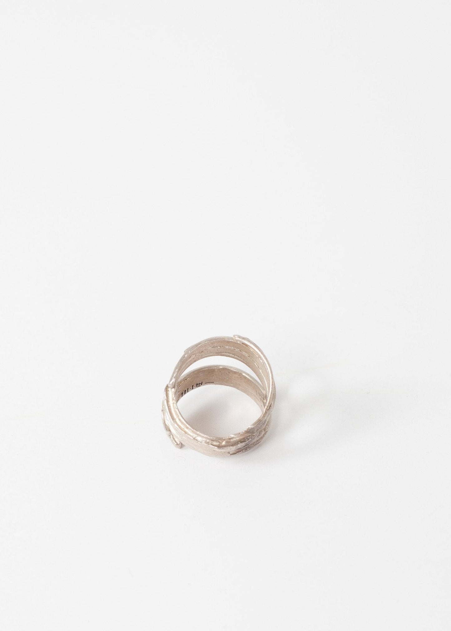 Anneau de bobine d'argent en sterling