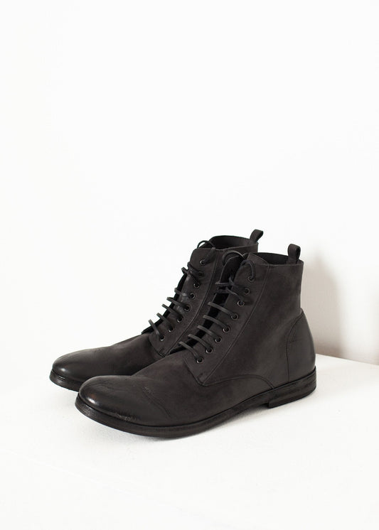 Kampfstiefelette in Schwarz