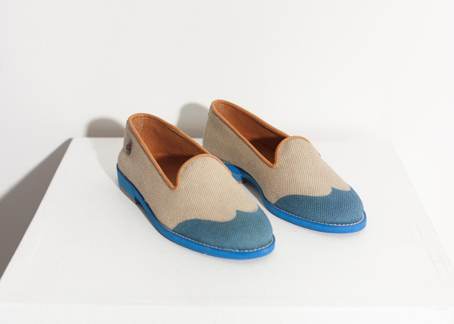 Wingtip Loafer in Blau