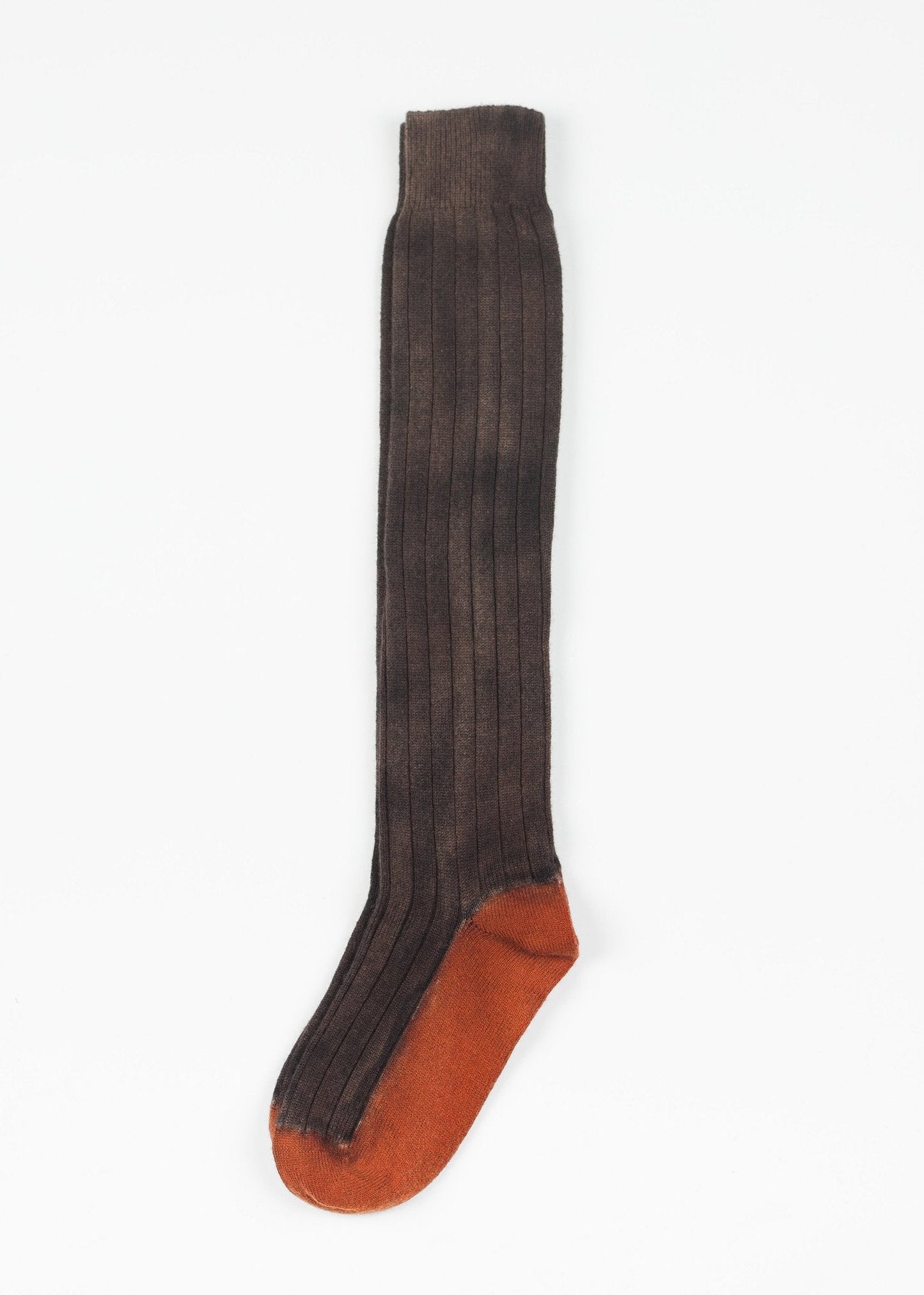 Kaschmir-Stricksocke in Bronze