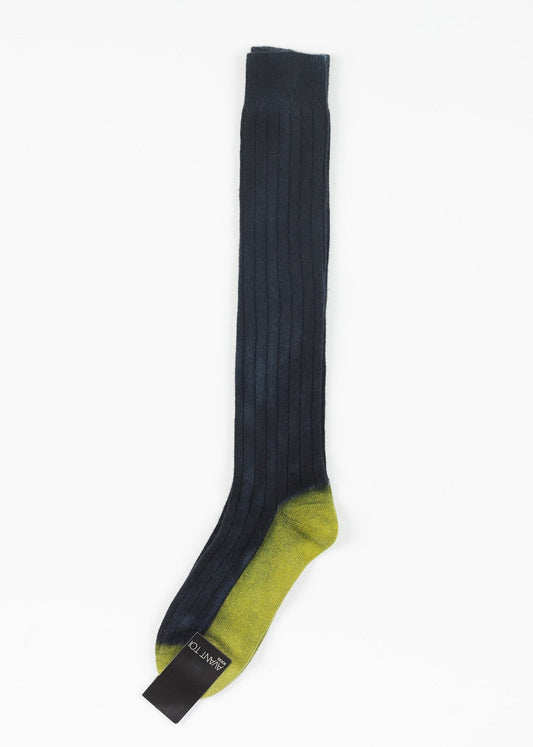 Kaschmir-Stricksocke in Blau 